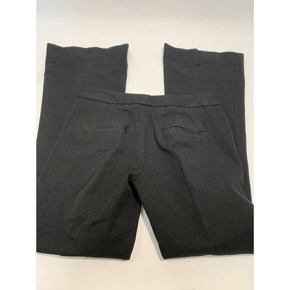 Banana Republic Women's Straight Leg Mid Rise Career Black Chini Pants Size 4 - Picture 3 of 5